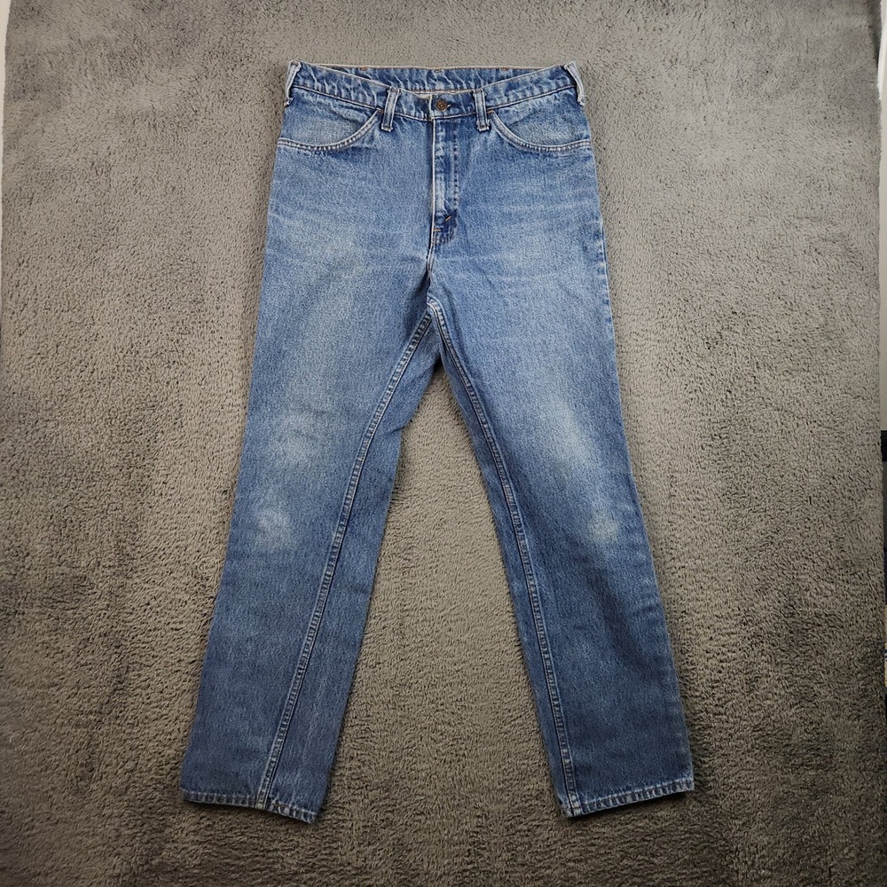 Vintage 80s JC‎ Penney Plain Pockets Jeans Mens 33x32 Faded USA Made Fit 30x30